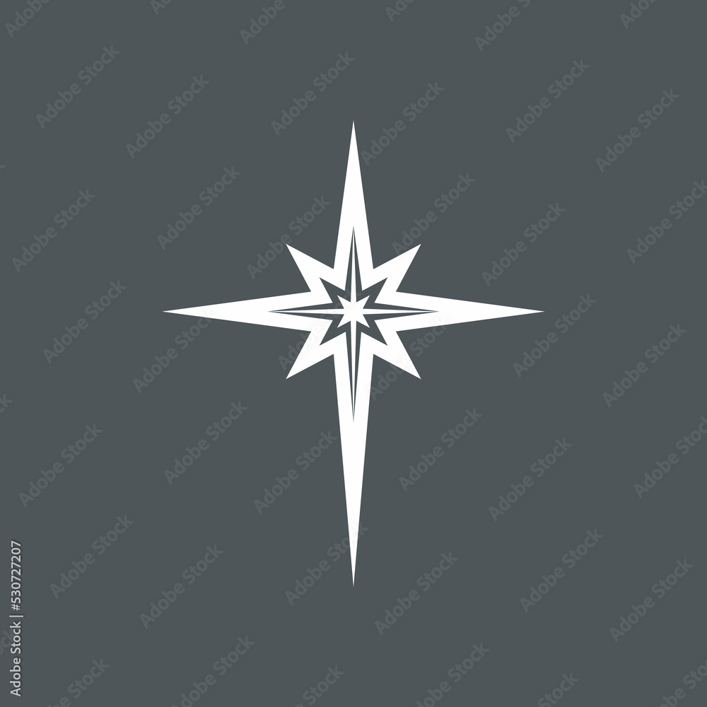 Star north quality vector illustration cut Star north quality vector illustration cut