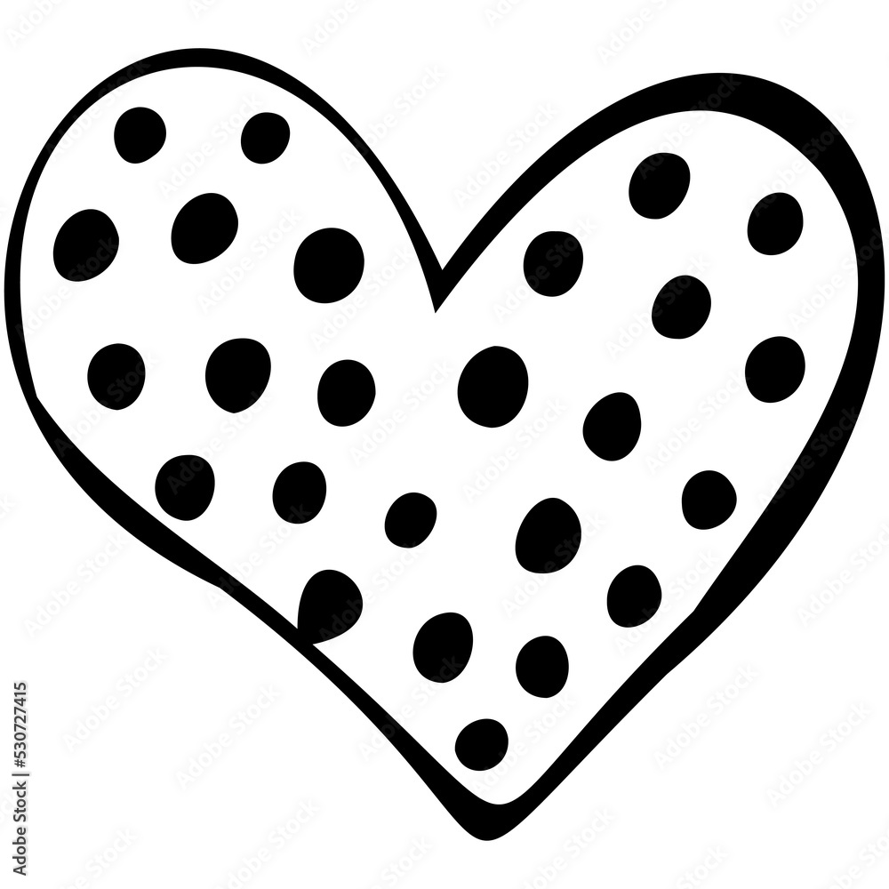Simple doodle hand drawn heart. Isolated design element for valentine's day. Transparent PNG clipart Simple doodle hand drawn heart. Isolated design element for valentine's day. Transparent PNG clipart