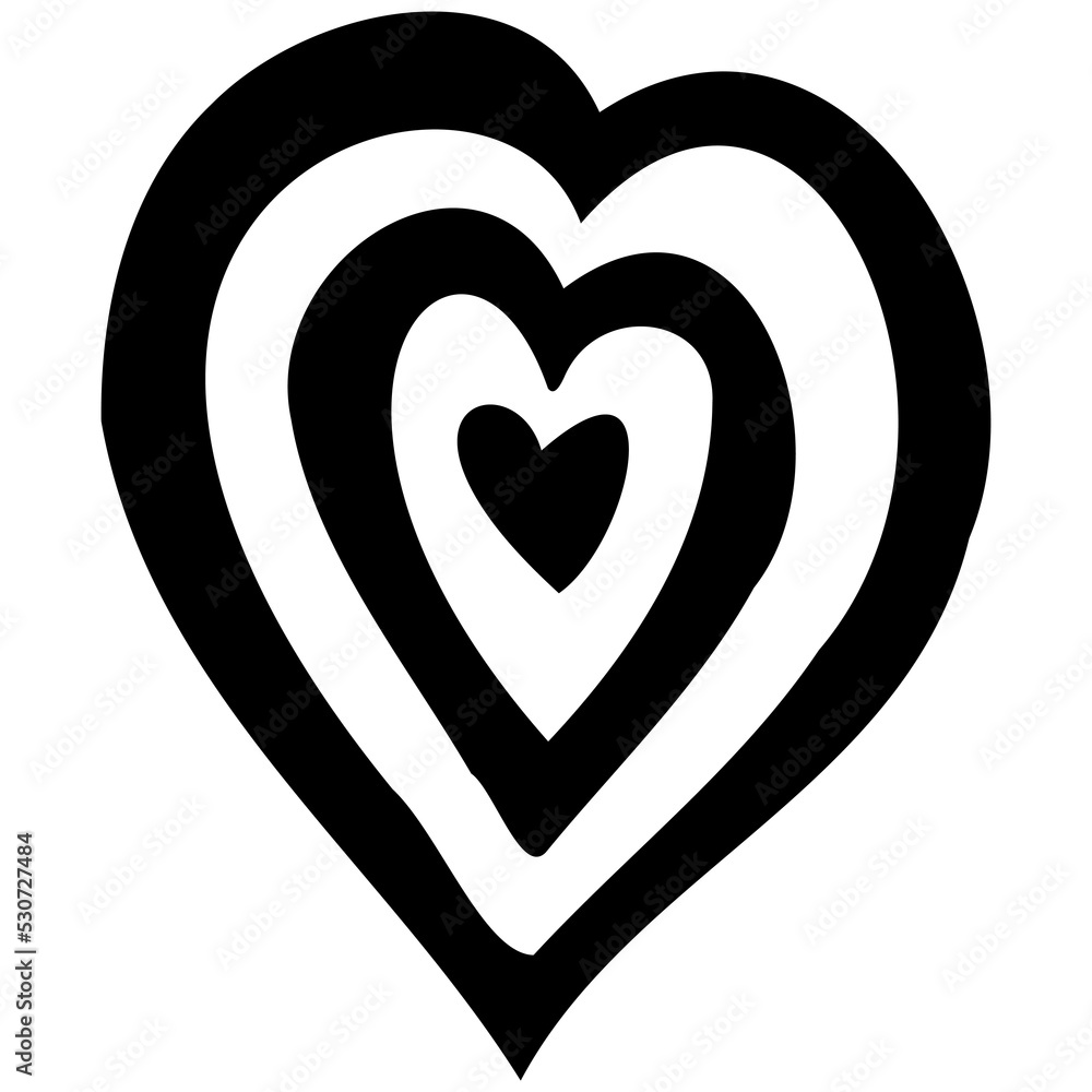 Simple doodle hand drawn heart. Isolated design element for valentine's day. Transparent PNG clipart Simple doodle hand drawn heart. Isolated design element for valentine's day. Transparent PNG clipart