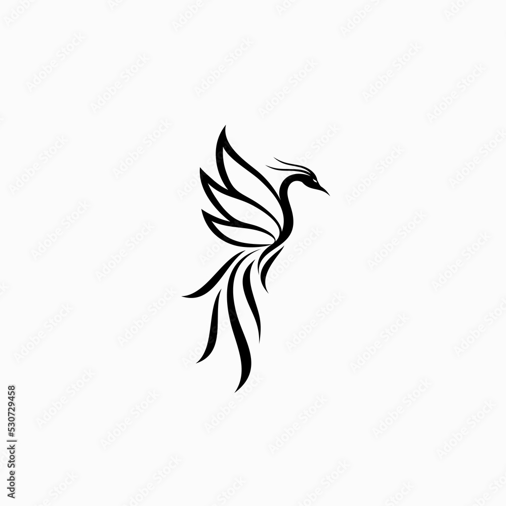 phoenix logo vector icon illustration phoenix logo vector icon illustration