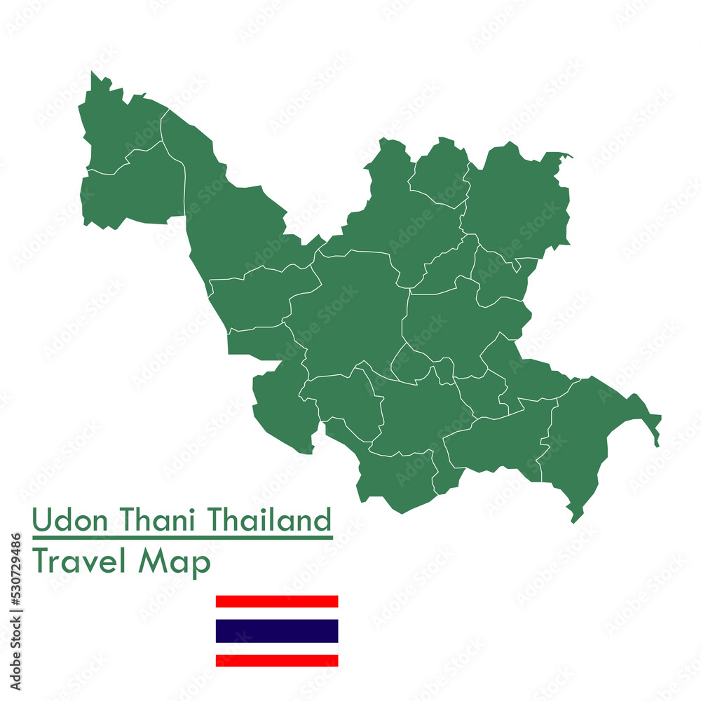 Green Map Udon Thani Province is one of the provinces of Thailand