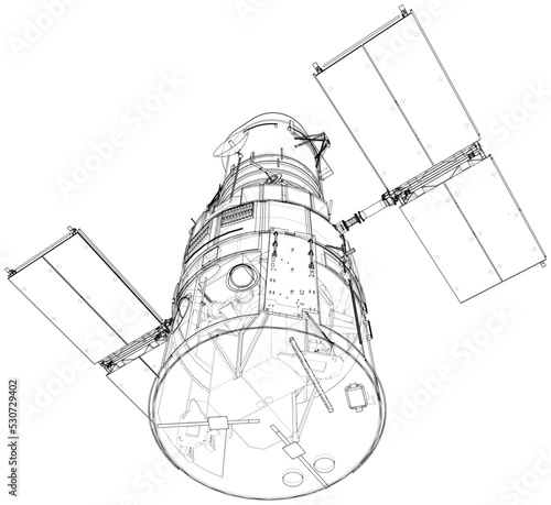Hubble space telescope. Sattellite