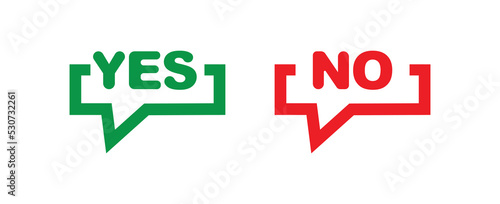 yes and no buttons	
