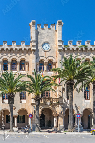 Ciutadella city in Menorca  Spain.