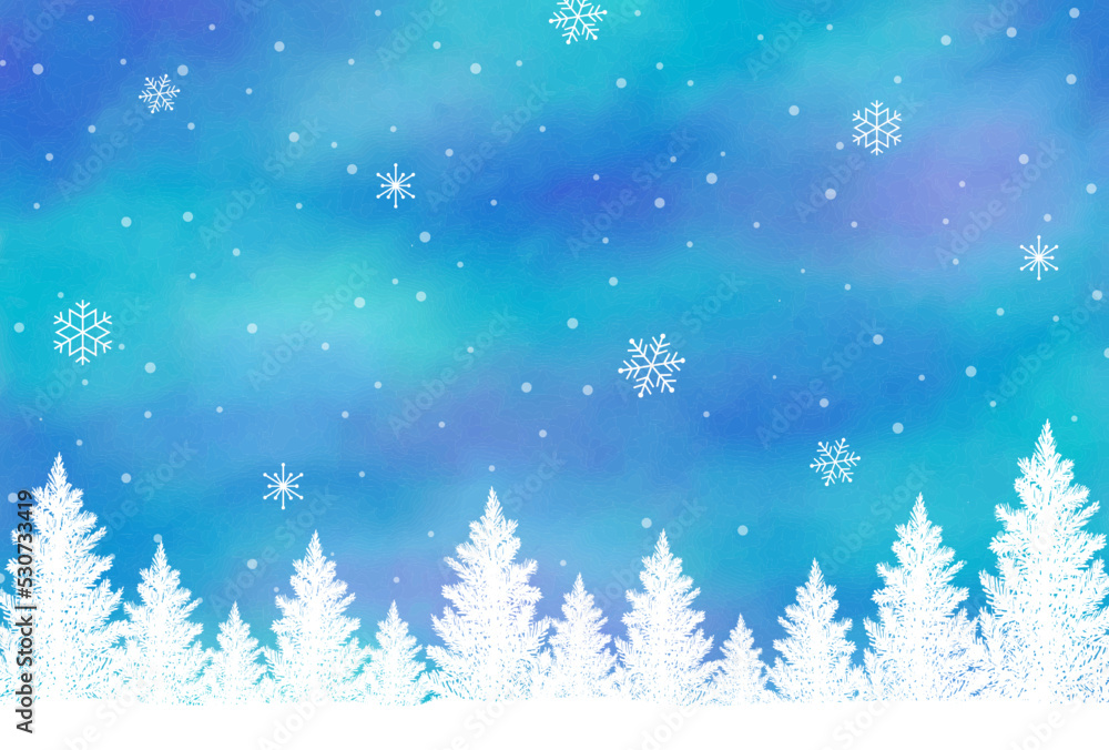 Christmas vector background with fir trees in snow for banners, cards, flyers, social media wallpapers, etc. Christmas vector background with fir trees in snow for banners, cards, flyers, social media wallpapers, etc.