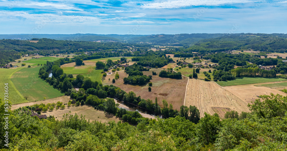 France countryside panorama landscape (dordogne,  correze)