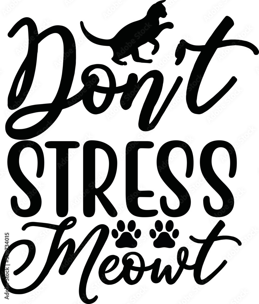 Obraz premium Cat svg design cut files