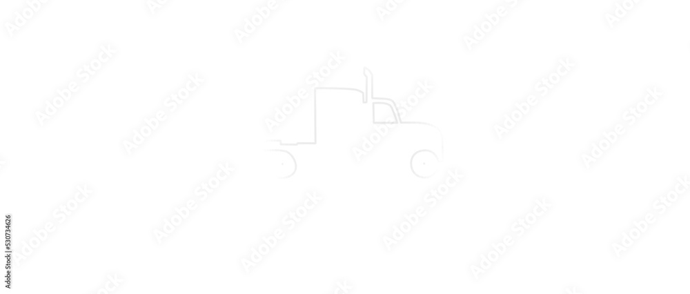 Fototapeta premium Truck Driver Heartbeat -Trucker Pulse