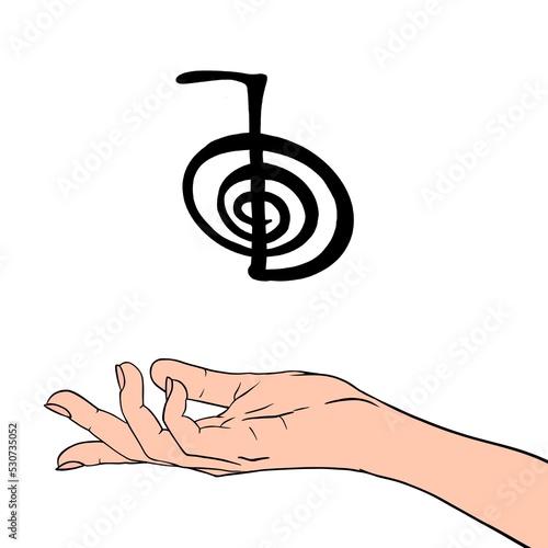 Canvas Print Reiki symbol