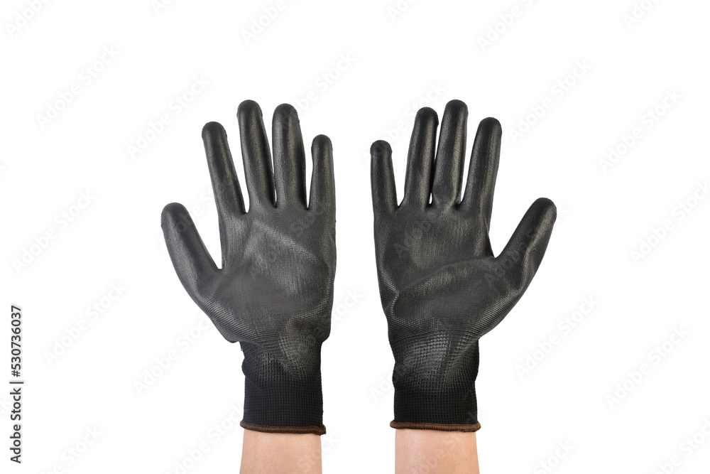 Obraz premium Work gloves isolated on transparent background 