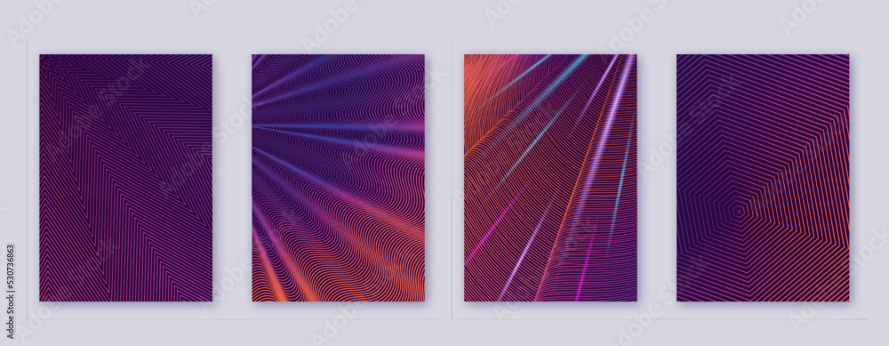 Art business card. Abstract lines modern brochure Art business card. Abstract lines modern brochure