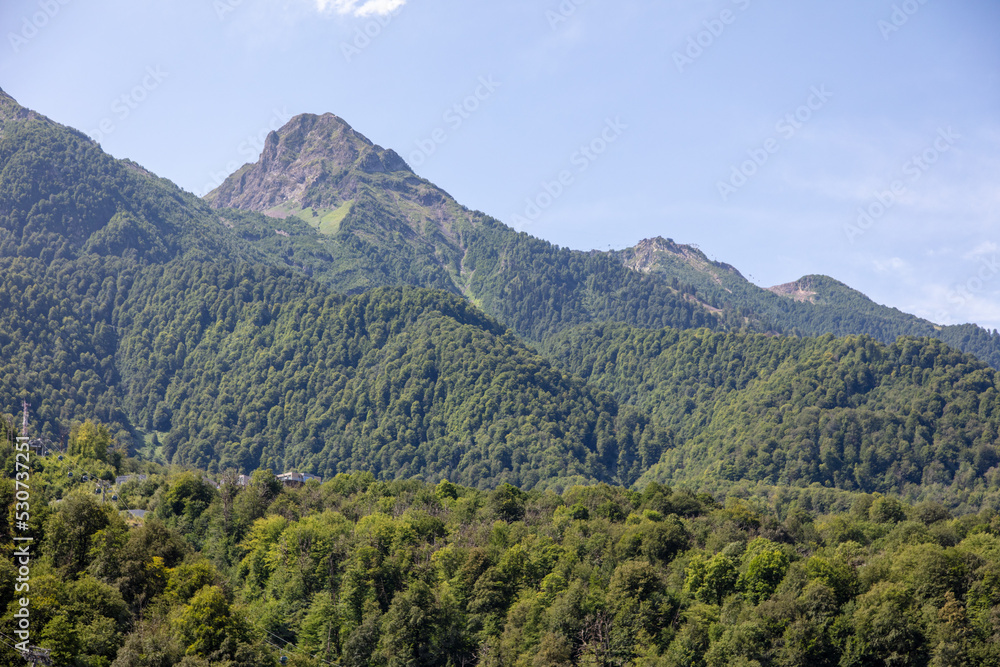 Mountains of the Caucasus in nature.
