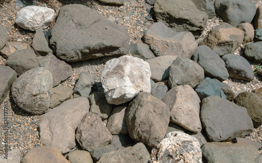 Large mountain stones as a background