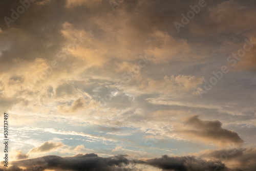 Clouds in the sky at sunset © schankz