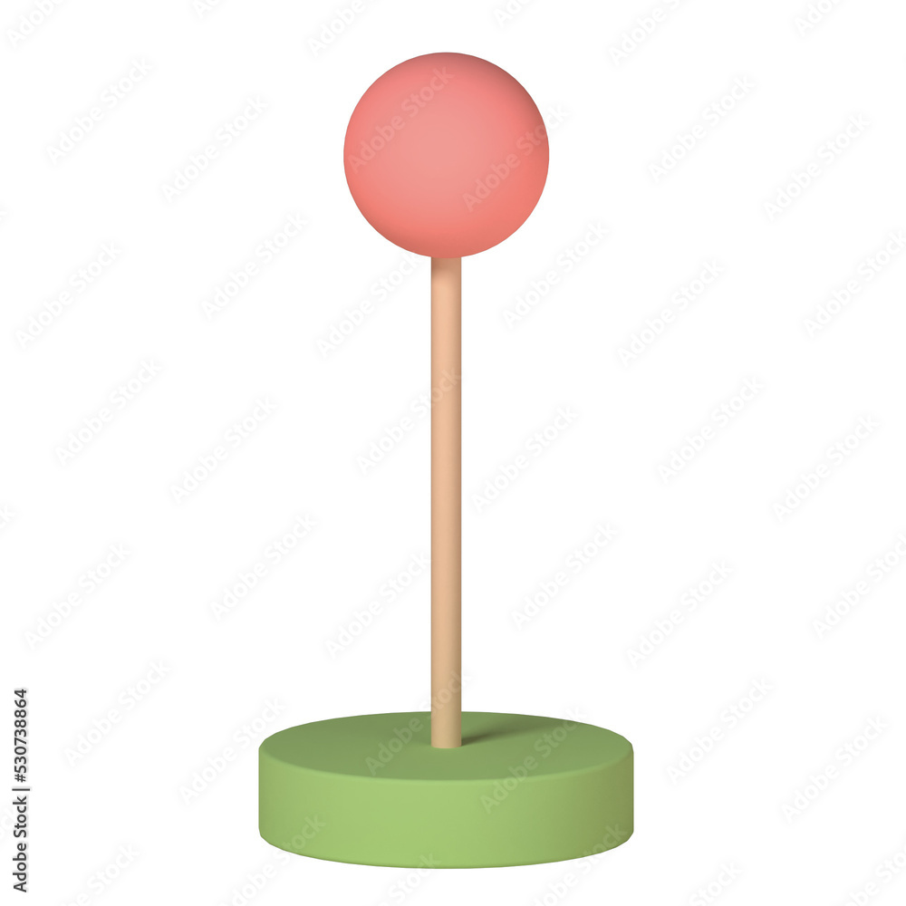 Pinpoint perspective illustration in 3D design Pinpoint perspective illustration in 3D design