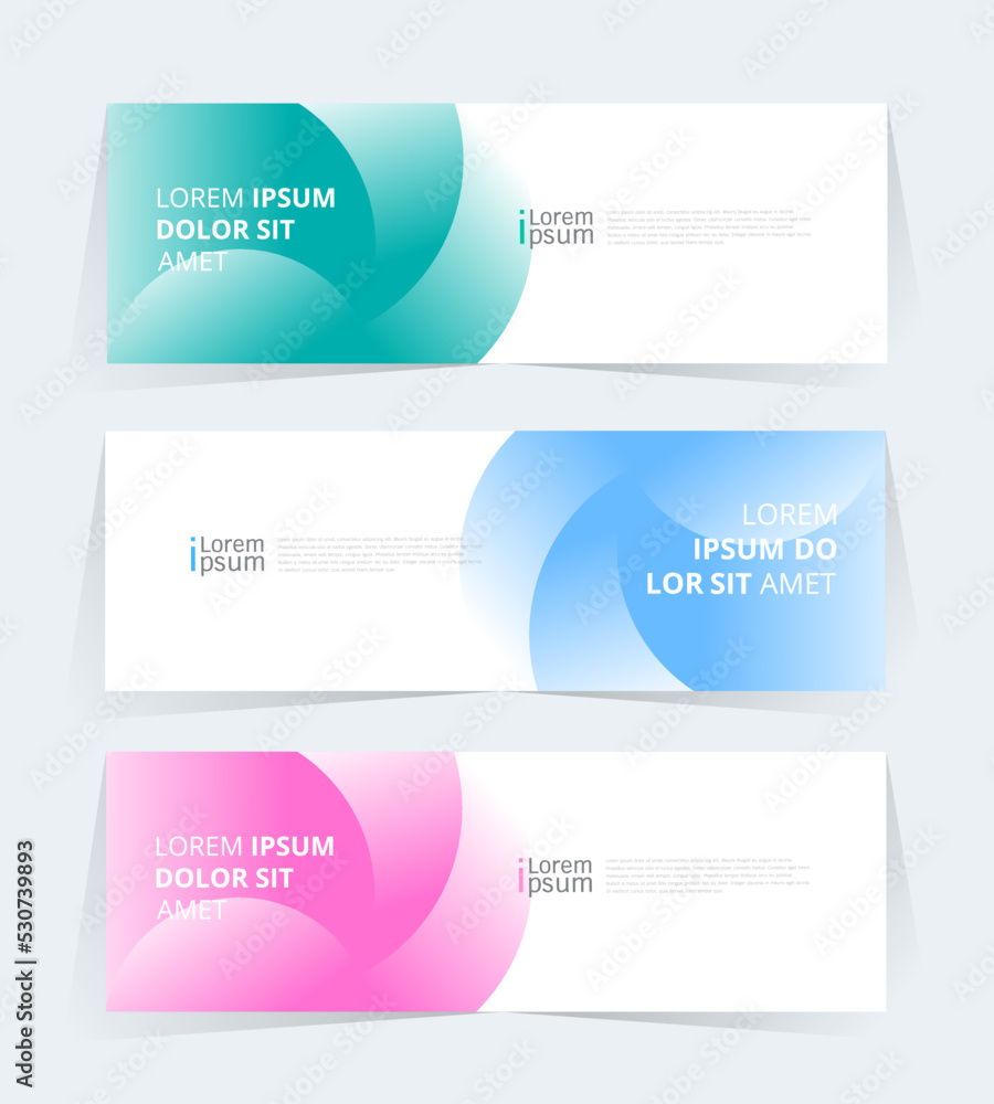 Geometric banner design with Vector presentation template. Geometric banner design with Vector presentation template.