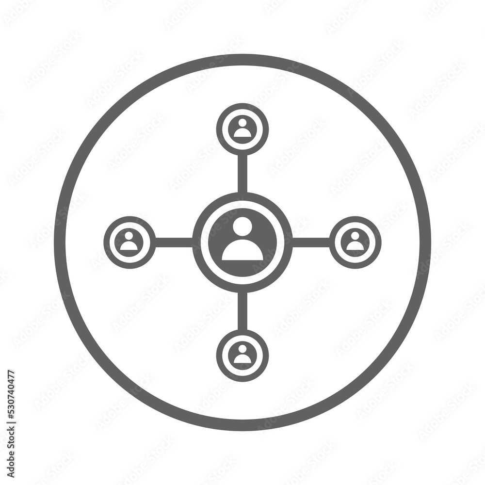 Connection, relationship, teamwork icon. Rounded gray vector sketch. Connection, relationship, teamwork icon. Rounded gray vector sketch.