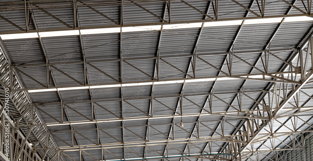 Fototapeta premium Braided steel structure for roof