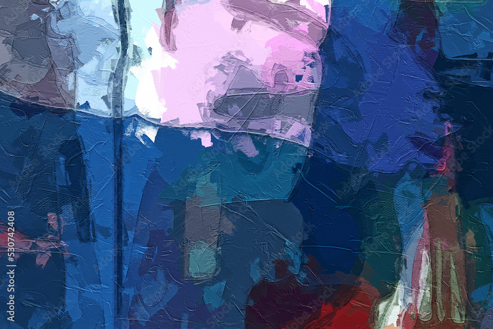 Naklejka premium Beautiful abstract oil painting texture illustration