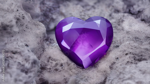 Heart-shaped gemstone