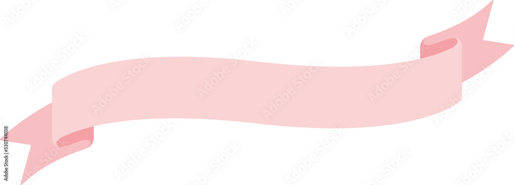 Cute pastel pink ribbon labels. Flat design illustration. Cute pastel pink ribbon labels. Flat design illustration.