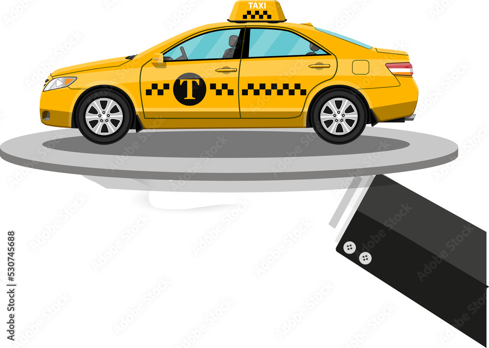 Naklejka premium Taxi service concept