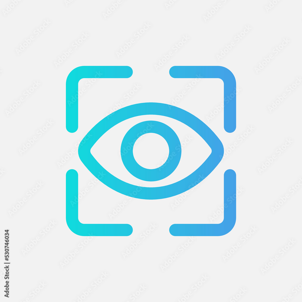 View icon in gradient style about camera, use for website mobile app presentation View icon in gradient style about camera, use for website mobile app presentation