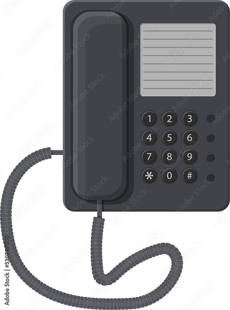 Office black wired phone Office black wired phone
