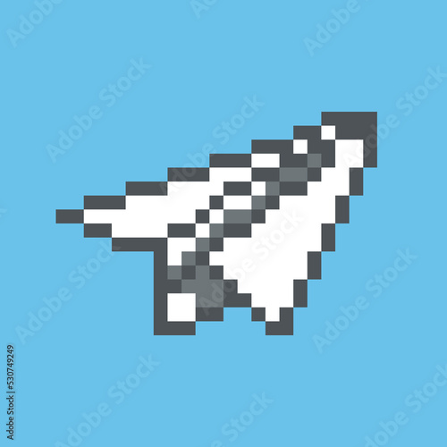 paper airplane pixel art