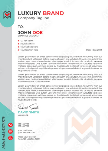 Corporate Letterhead Design Template
