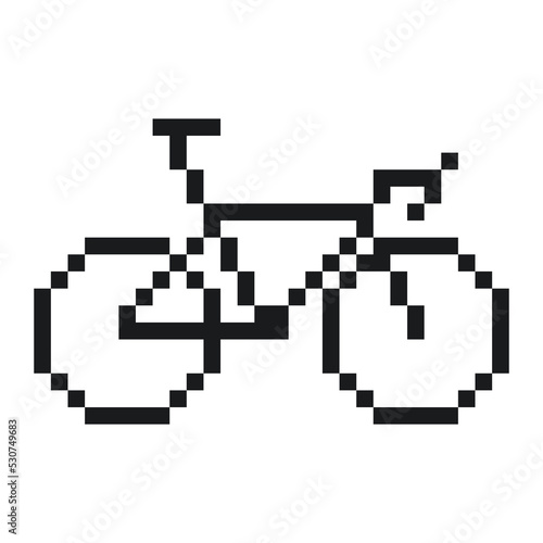 fixie bike pixel art
