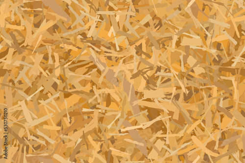 Seamless texture of OSB boards from wood chips. Wooden building panels. Plywood vector pattern . Oriented particle background. Sheet of fibreboard with fragments of compressed sawdust.