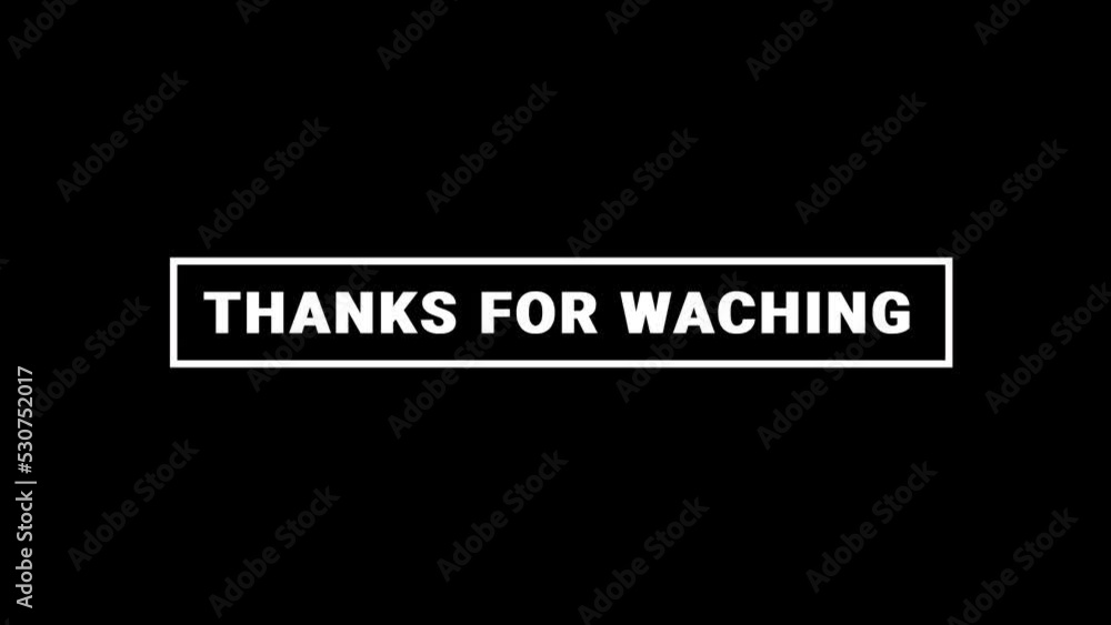Motion Graphic Opening Thank You Motion Graphic Opening Thank You