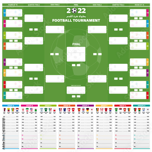 2022 Football Tournament Matchs Schedule
