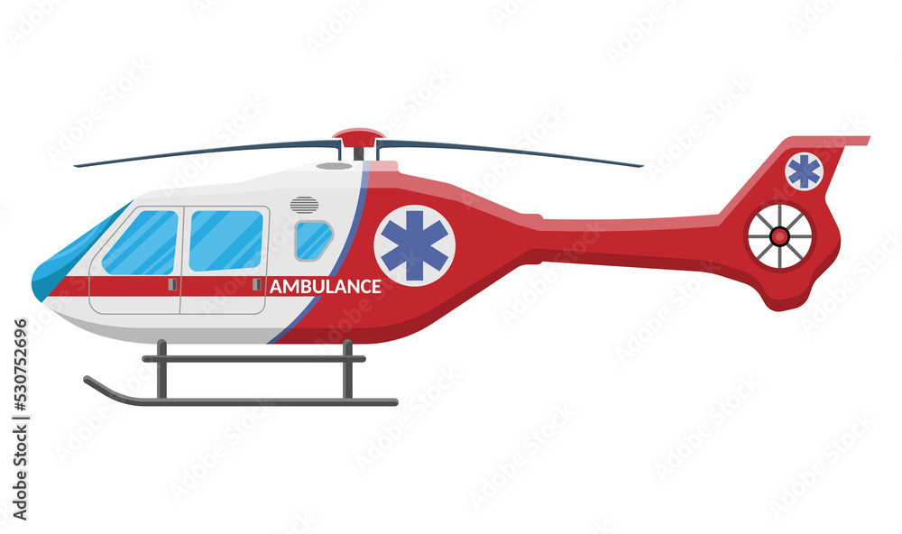Ambulance helicopter medical evacuation helicopter