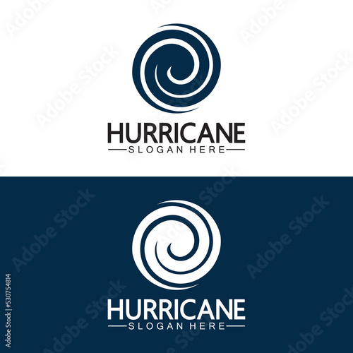 Hurricane logo symbol icon illustration vector