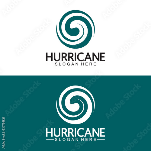 Hurricane logo symbol icon illustration vector