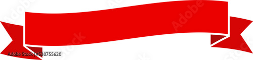 Red ribbon banner