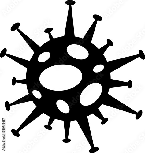 virus icon black