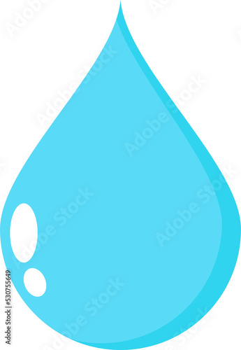 Water drop icon flat icon