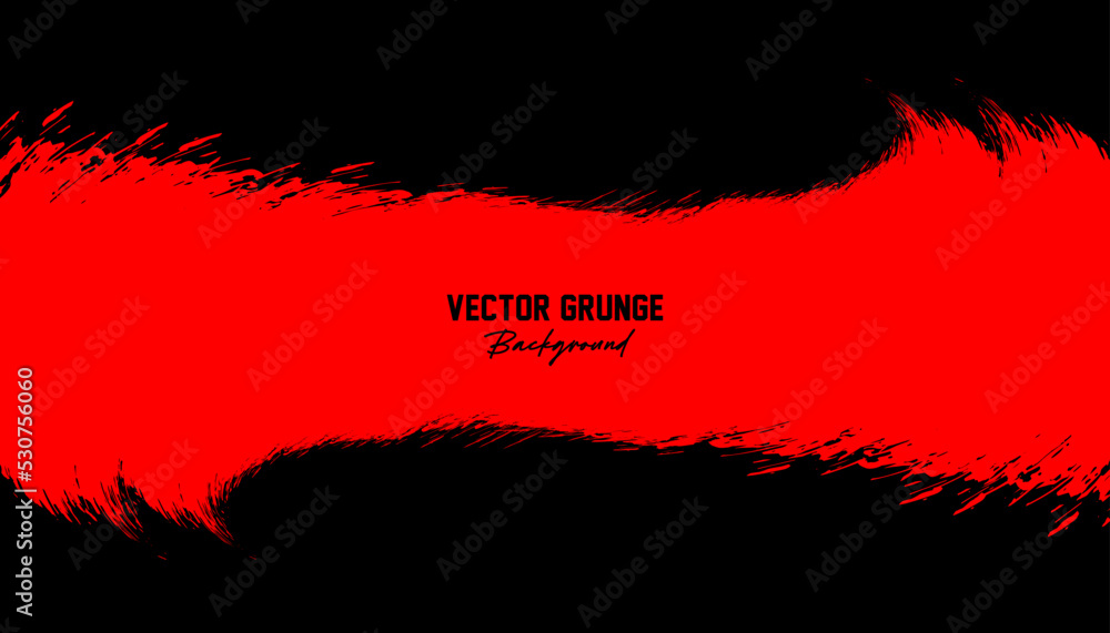 abstrac red and black grunge background design vector