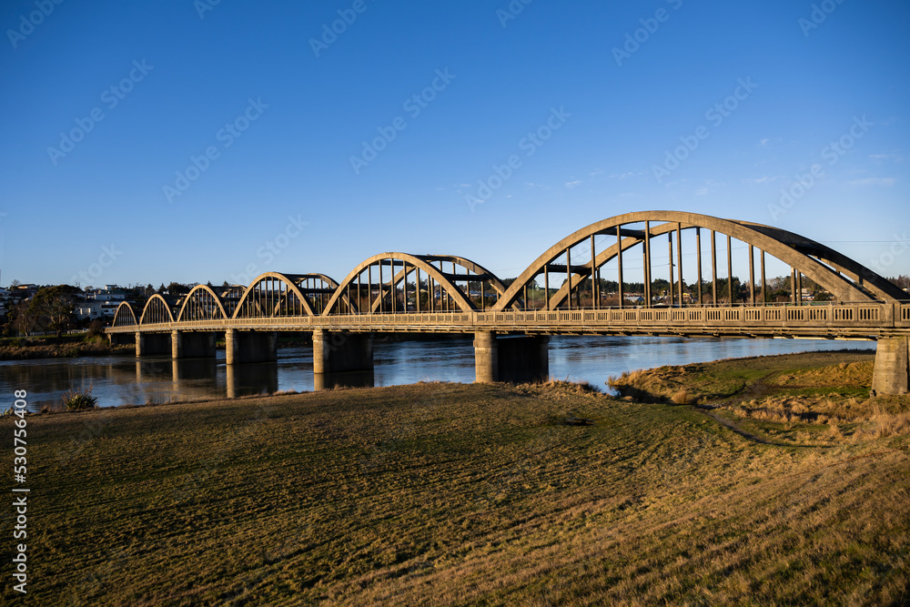 Clutha bridge in the afternoon sun, Balclutha, South Otago,