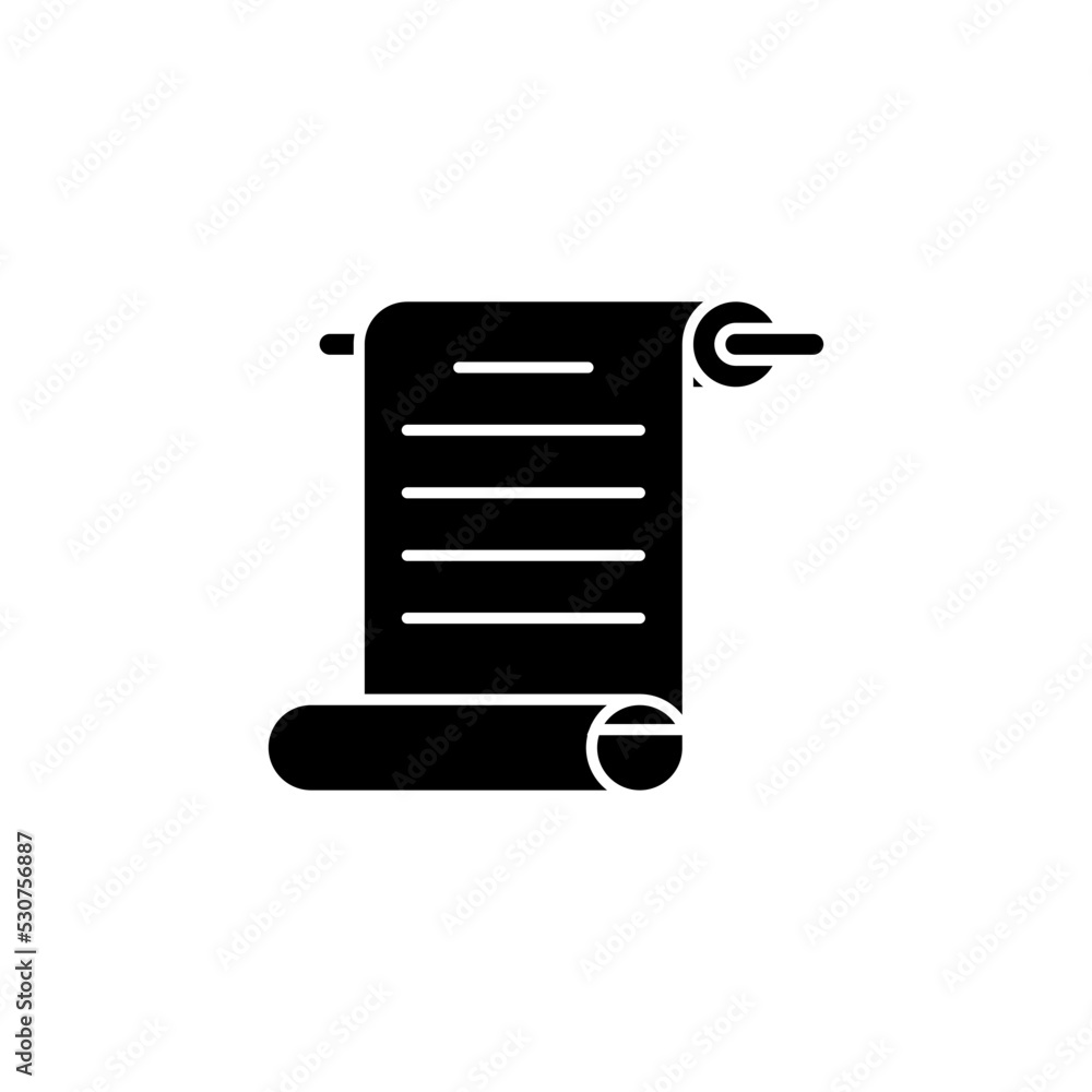 Scroll icon design template vector illustration Scroll icon design template vector illustration