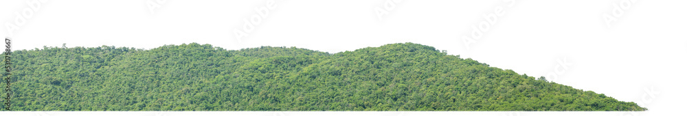 rocky mountain hill with green forest isolated on transparent .background with clipping path and alpha channel rocky mountain hill with green forest isolated on transparent .background with clipping path and alpha channel