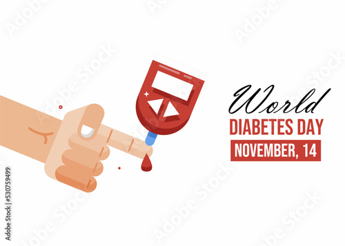 World diabetes day illustration