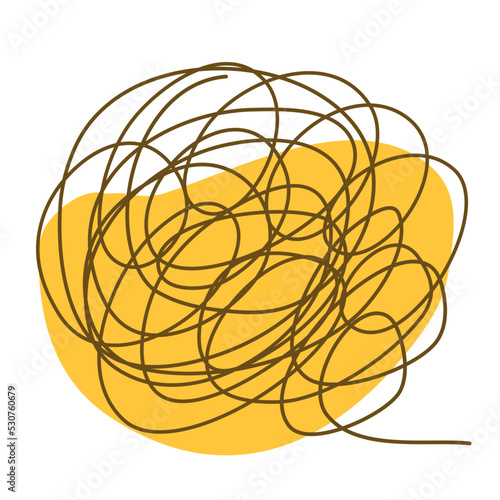 Anstract tangled line shape