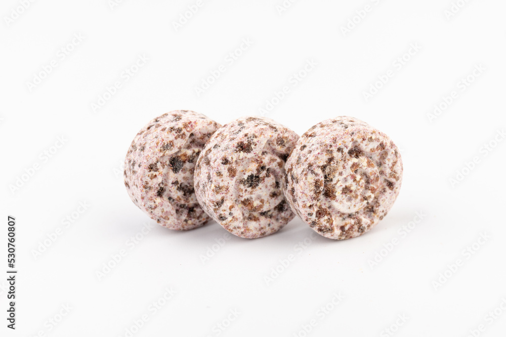 Heap of medicine colored pills, tablets on a white background Heap of medicine colored pills, tablets on a white background