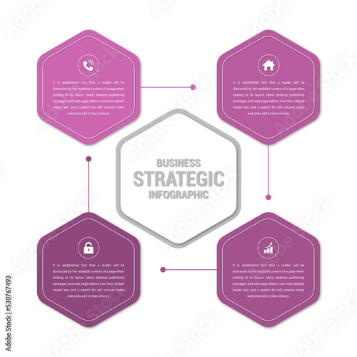  Editable 3D Business Strategic Infographic Illustration