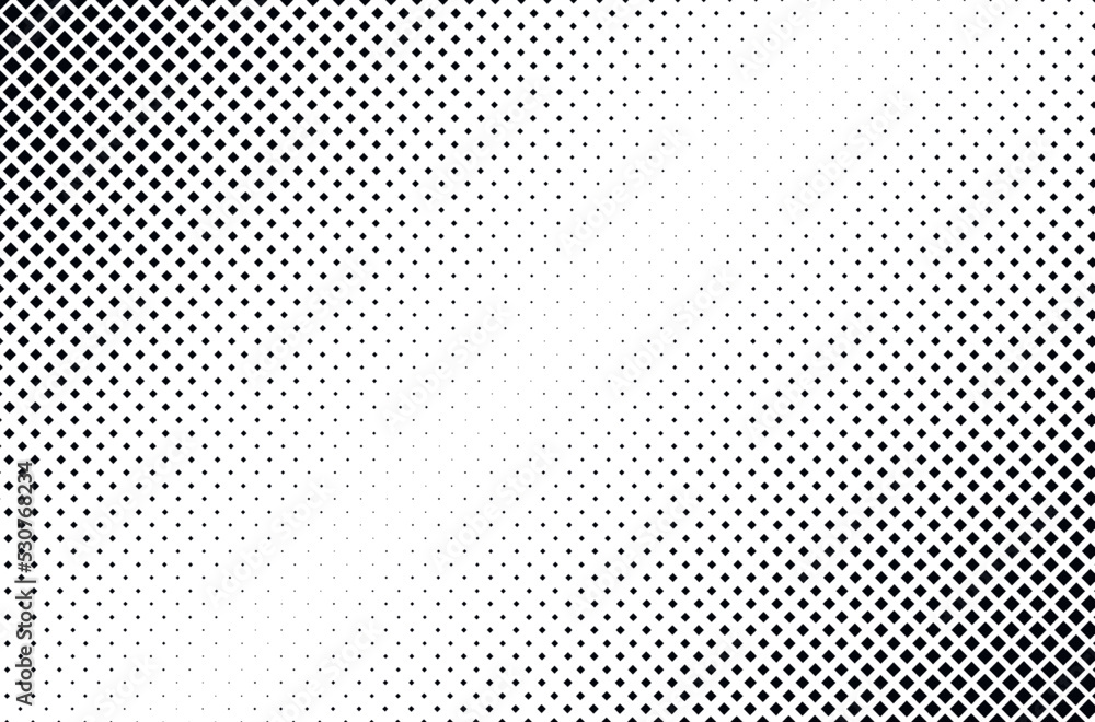Halftone rhombuses dots. Checkered halftone pattern. Abstract rhombus background. Halftone rhombuses dots. Checkered halftone pattern. Abstract rhombus background.