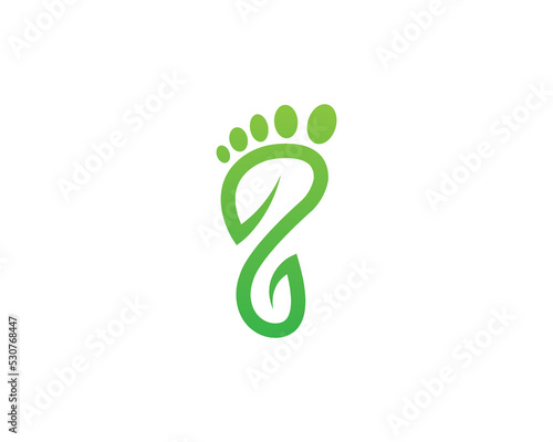 Foot Care Clinic Logo Concept sign symbol icon Element Design. Feet Podiatric Logotype. Vector illustration template